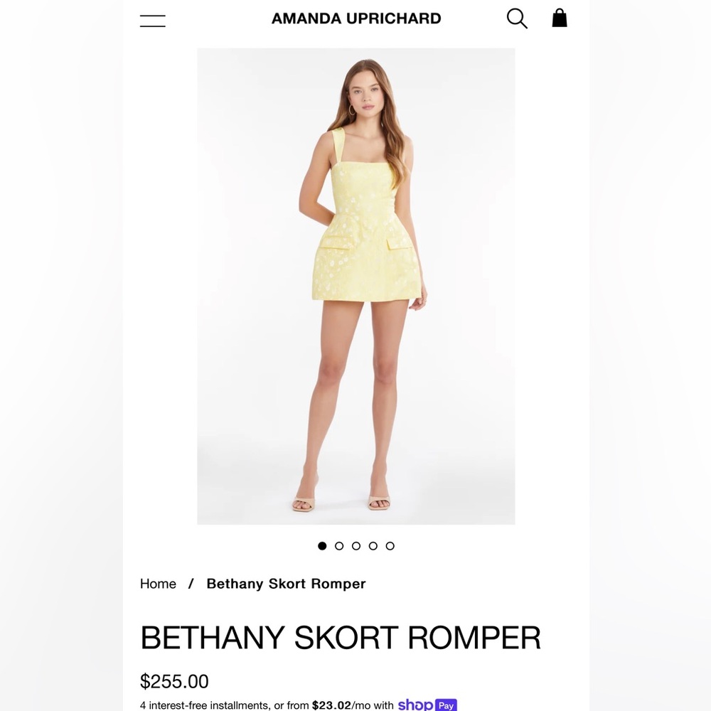 Yellow Skort Romper